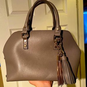 LILAC GREY SATCHEL PURSE